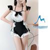 Energetic Japanese Cute Maid Style One-Piece Loli Swimsuit with Bow for Women