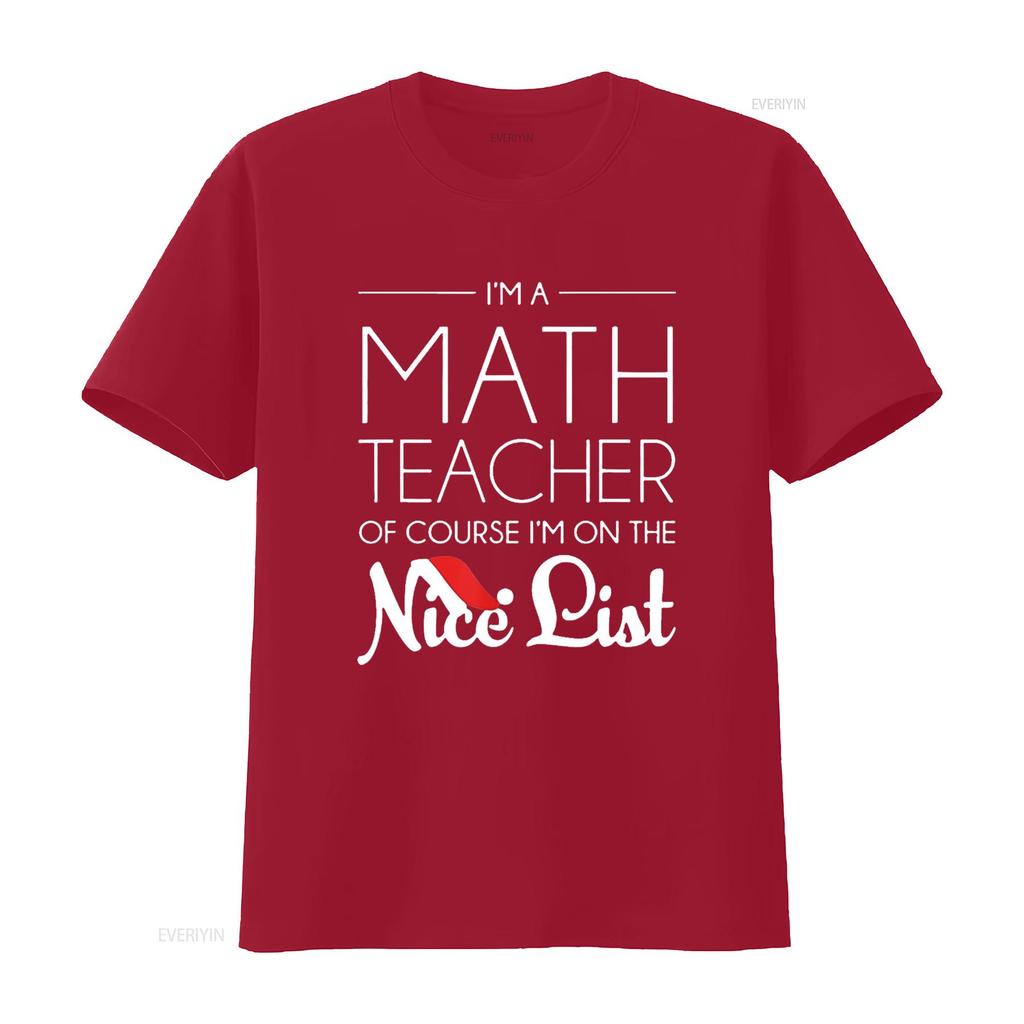 Mens Math Teacher Christmas T Shirt Funny Holiday Black 2X Large Vintage Washed Breathable Soft Stretched Homme Casual