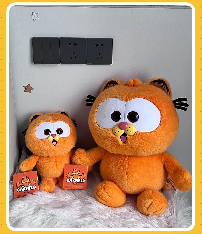 Authentic Little Garfield Cat Plush Toy - Kitten Pillow & Pendant Birthday Gift