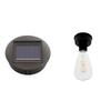 1/2PCS Solar Lamp Base with LED Bulb 8cm Solar Lights Replacement Anto On & Off Atmosphere Decorate Light Holder for Outdoor Gar