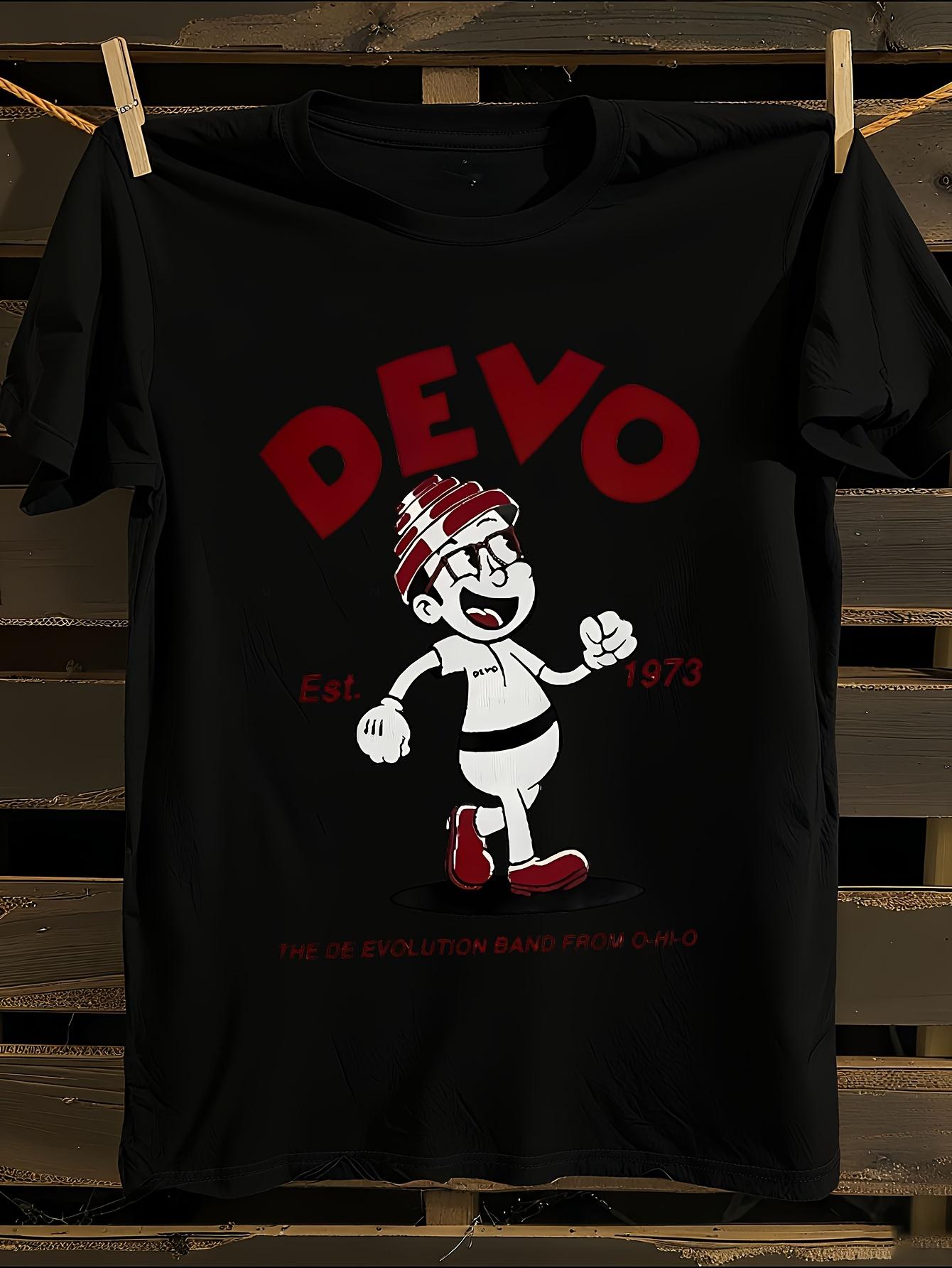 Devo Band Official Retro Graphic T-shirt XXL