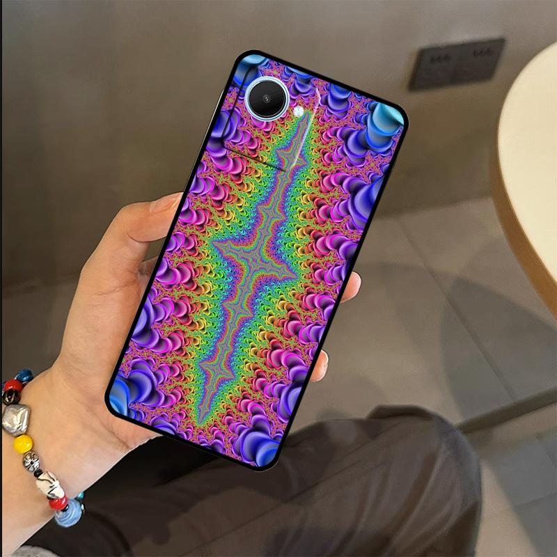 

Vintage Ornament Case For Realme C63 C61 C55 C51 C53 C25 C65 C67 C71 C75 GT6 GT7 Pro 11 12 13 14 15 Pro Plus Realme C35