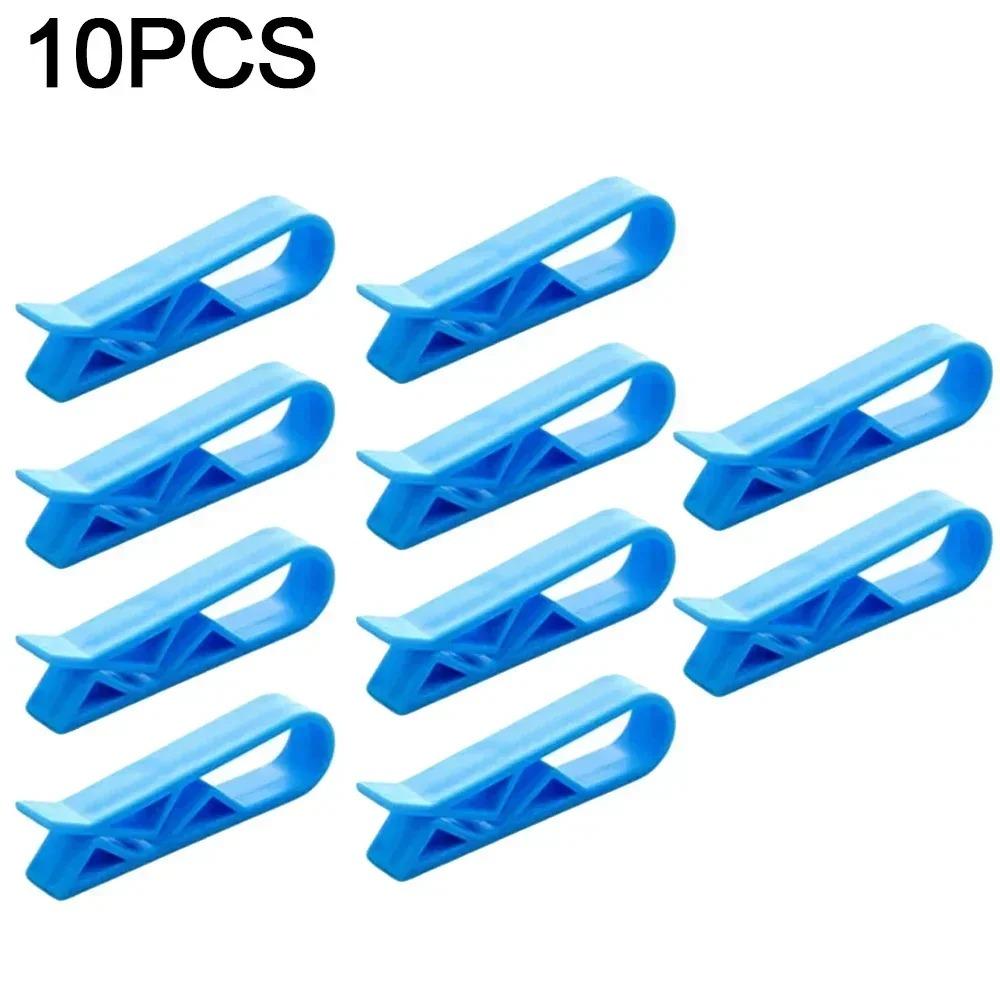 2-50 piezas de clip fijo para bote de basura, clips de fijación duraderos para bolsas de basura, práctico soporte antideslizante, pinzas de plástico para bocadillos, utensilios de cocina