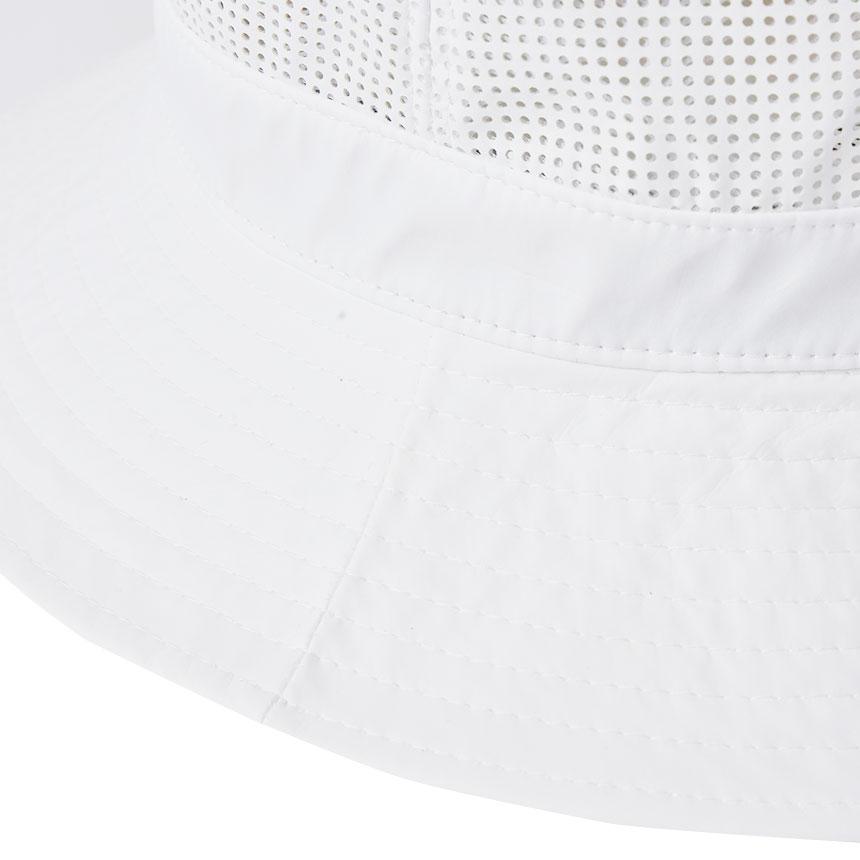 Monseuteoji Perforated Bucket Hat White Mc24Pbw-193