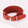 Modern Punk Leather Wristband Double Layer Wrist Strap Adjustable Closure Bracelet Wristler Jewelry