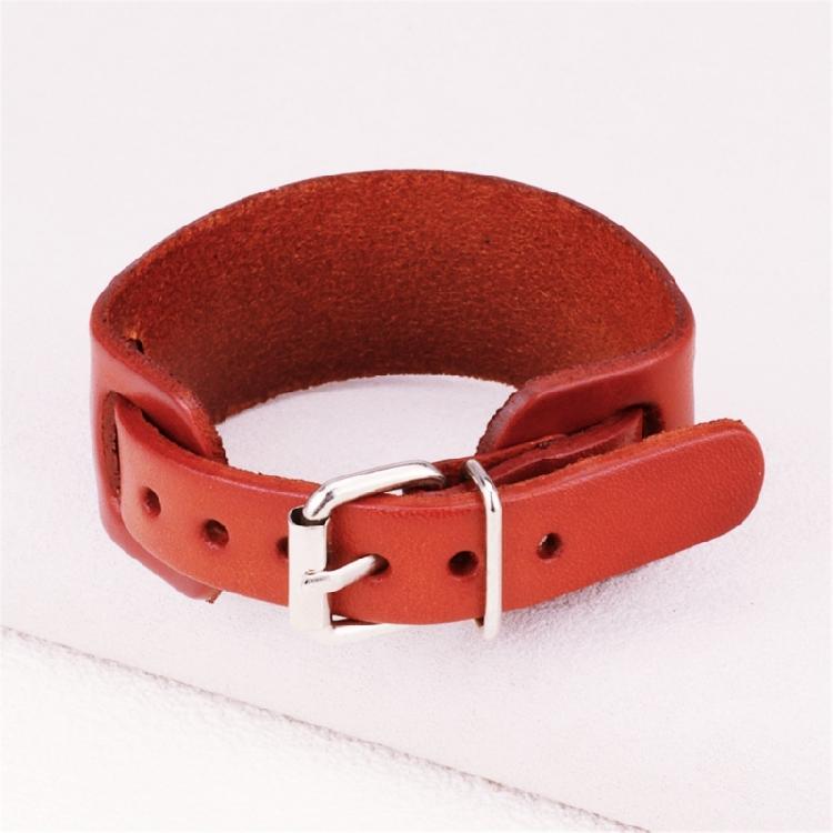 Modern Punk Leather Wristband Double Layer Wrist Strap Adjustable Closure Bracelet Wristler Jewelry