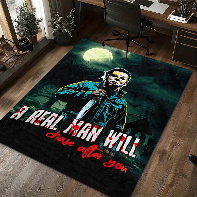 1Pc Halloween Print Rug - home decoration Carpet For Living Room Bedroom Flooring Computer Chair Area Rug