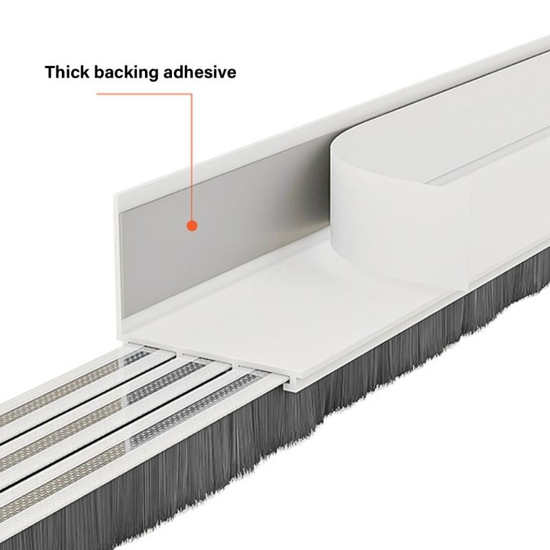 Door Draft Stopper Seal Strips Self Adhesive Under Door Draft Noise Blocker Door Sweeps for Bottom of Door Easily Instal