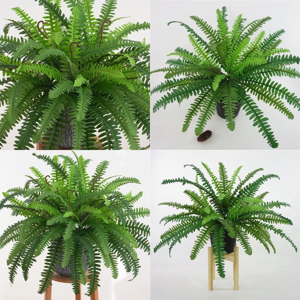 Fake Nephrolepis Cordifolia Plant Wall Decor With Multi Leaf Design For Event Decoration And Interior Use
