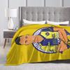 Maccabi Tel Aviv Koc Polarowy na Cały Sezon Koc Rzutowy Ultra Miękki Koc Flanelowy Drukowany Cyfrowo Premium Puszysty Mikrofibra Polar