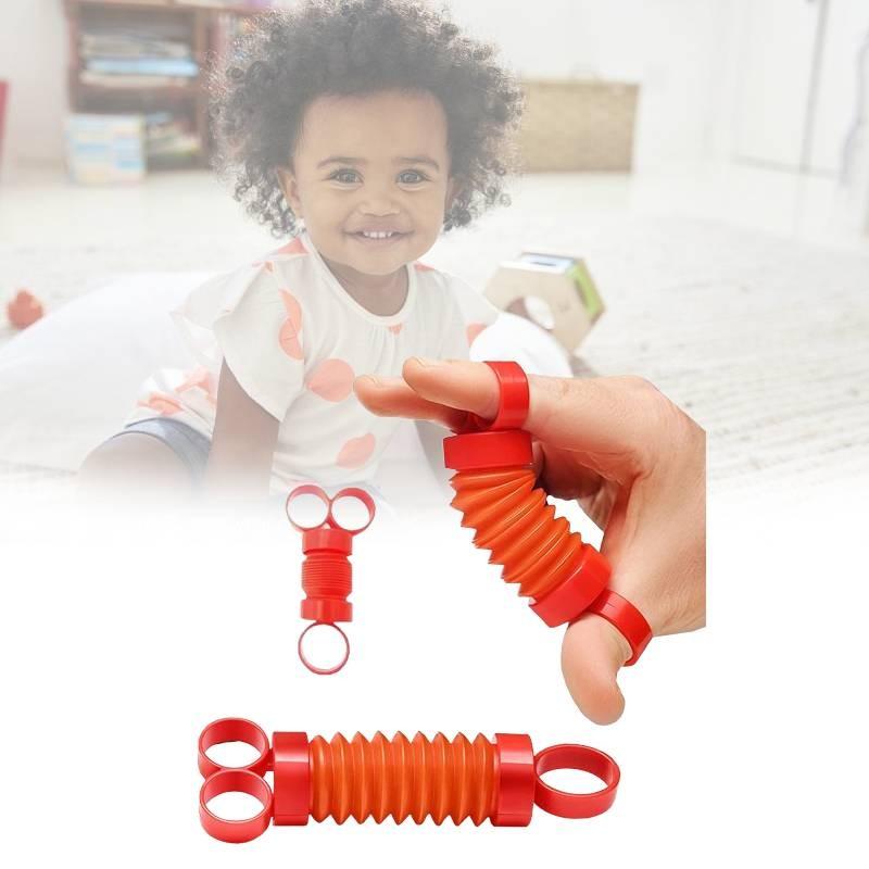 Pop Pull Finger Movement Stretch Kid Autism Stress Relief Toy