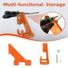 Easy to Install Secure Chainsaw Mount Hanger Rack Stand Rust Resistant for Professional Gardeners and DIYer Enthusiasts