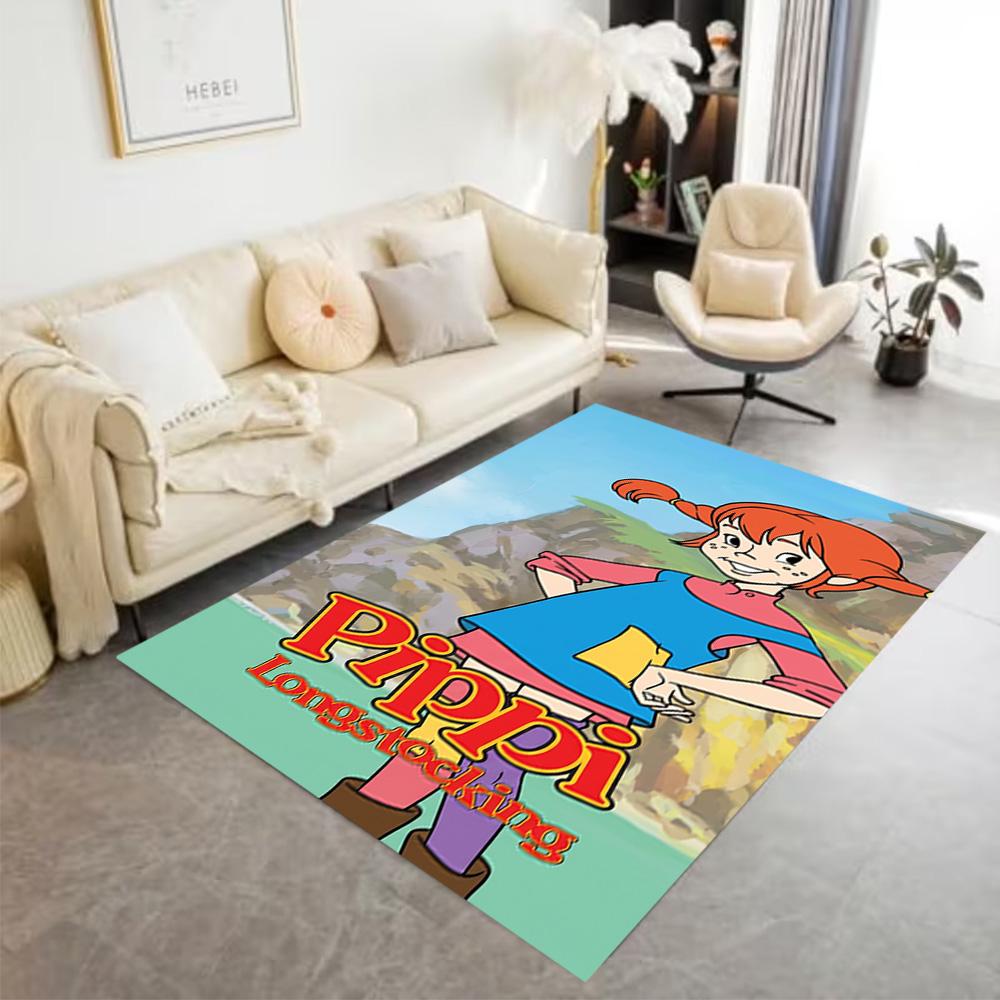 Pippi Adventure Floor Mat Perfect for Dining Room Outdoor Balcony Foyer Anti-slip Rug Office home decor Luxury Gift for Birthday, Christmas, Wedding