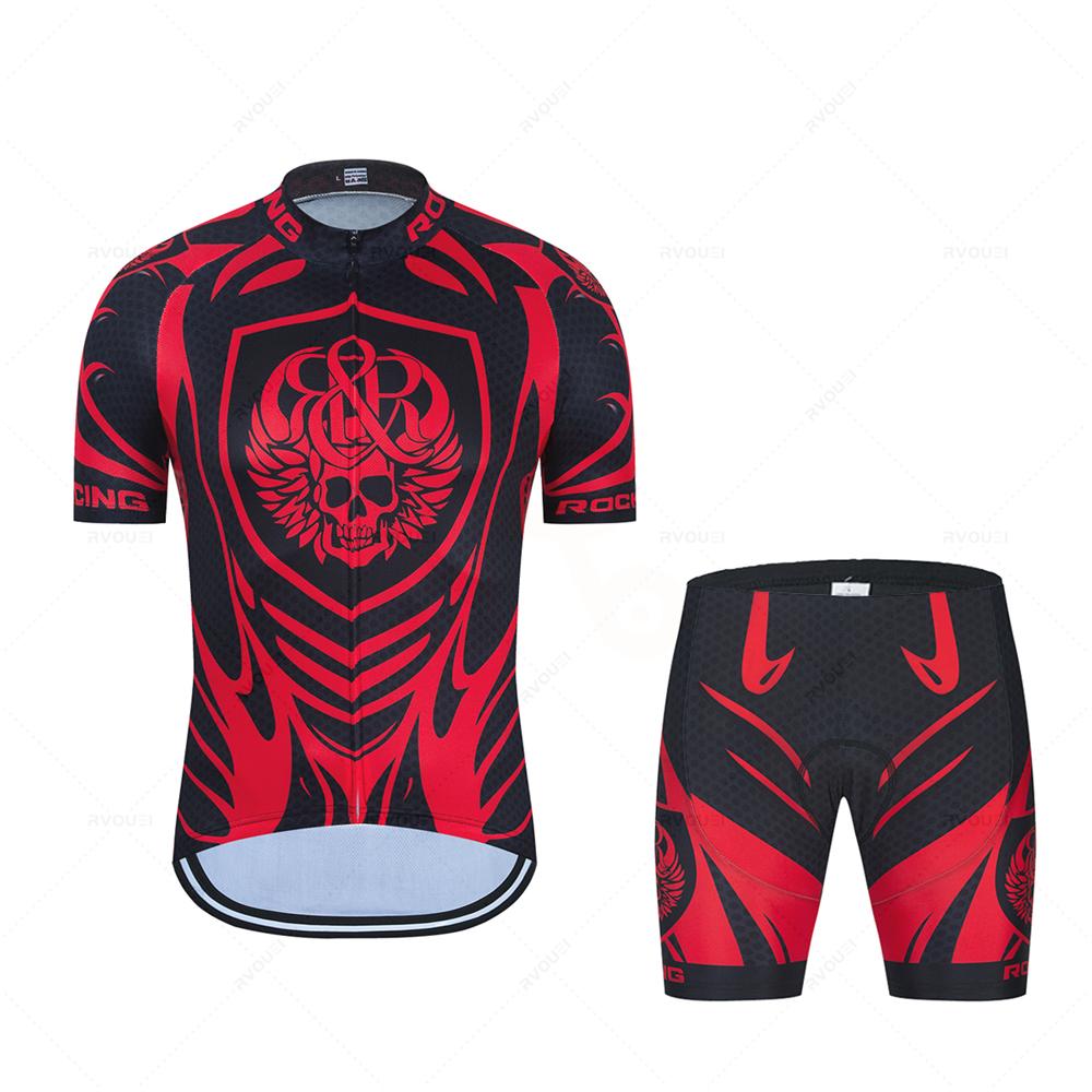 2026 Radtrikot 19D Set MTB Fahrradbekleidung Schnelltrocknend Fahrradkleidung Ropa Ciclismo Herren Kurz Trikot Trägerhose Anzug
