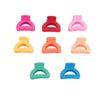100pcs Mini Hair Clip Curved Moon Shaped Mixed Color Strong Grip Cute Tiny Hair Claw Clip for Ponytail Fine Hair