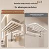 Baihan No-Drill Milk White Bathroom Towel Rack with Shelf