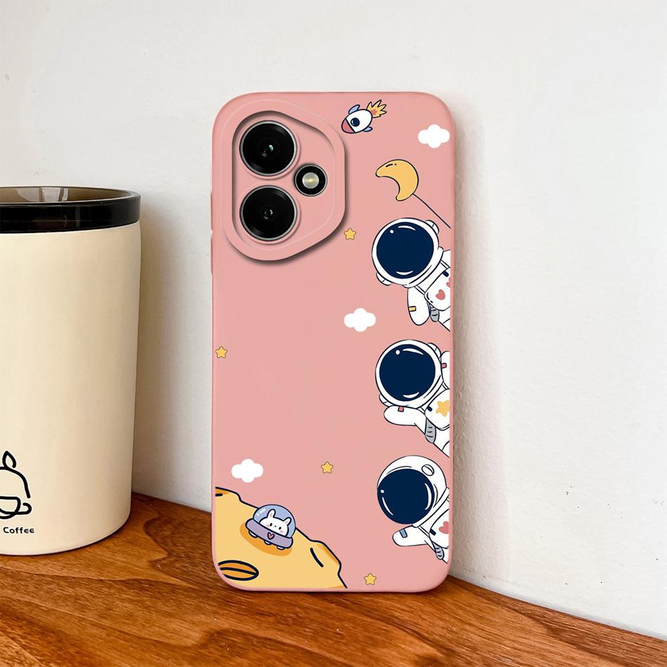 Case For Honor 400 Pro Global Cartoon Dinosaur Back Cover Liquid Silicone Full Protection Durable Shockproof Phone Protectors