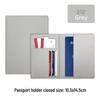 Multi-Card Slot Leather Passport Protection Book: PU Leather Multi-Functional Travel Passport Holder