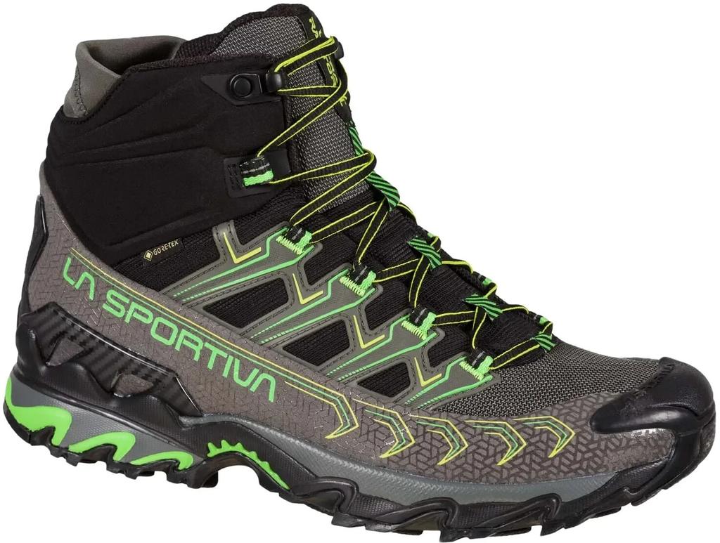 Hiking Shoes La Sportiva Ultra Raptor II Mid GTX Metal/flash Green