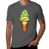 Pistachio Ice Cream Pattern T-Shirt Fitness Training Breathable Tee