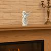 3D Printed Creative Angel Wings Statue Decoration Sweet Guardian Angel Figurine Girl Sculpture Office