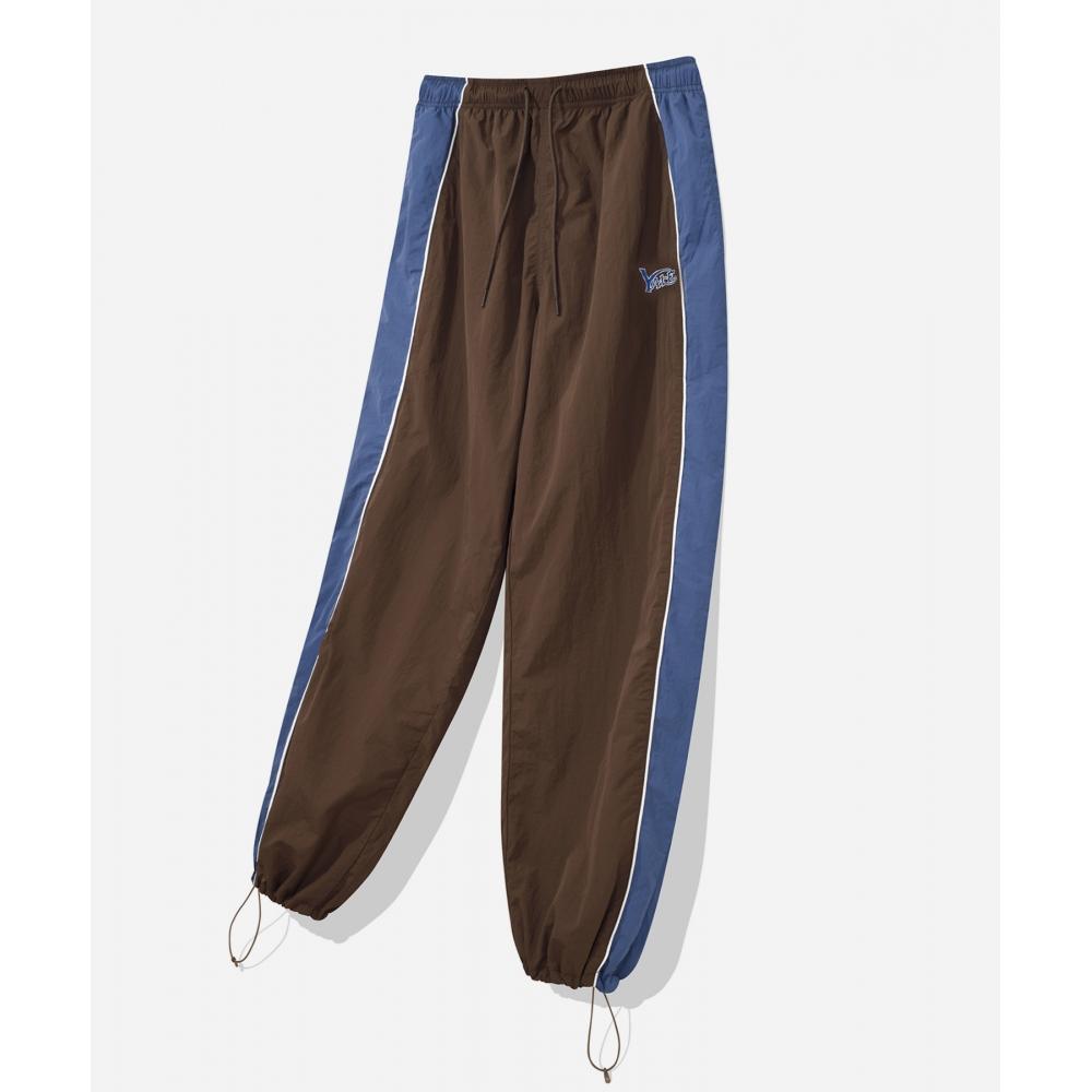 

YALE NYLON SPORTS TEAM PANTS BROWN