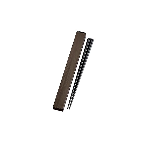 Tatsumiya WOOD STYLE 21.0 Square Chopstick Case Set, Brown Wood Grain. Size: [Case] approx. W22.5 D2 B0CQN1VDPQ