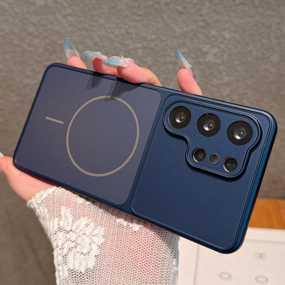 Matte Nano Magnetic For Magsafe Case For Samsung Galaxy S26 Ultra S25 S24 S23 Ultra Lens Protection Shockproof Hard PC Cover