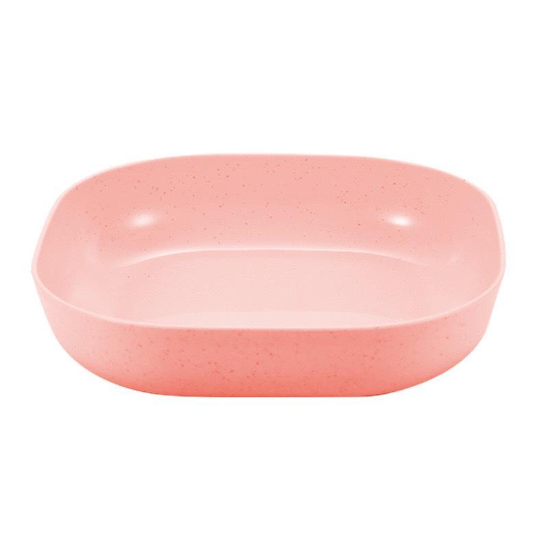1 Set Food Grade Pp Plastic Serving Plates Easy Clean Multicolor Perfect For Snacks Fruits Desserts Home Daily Use