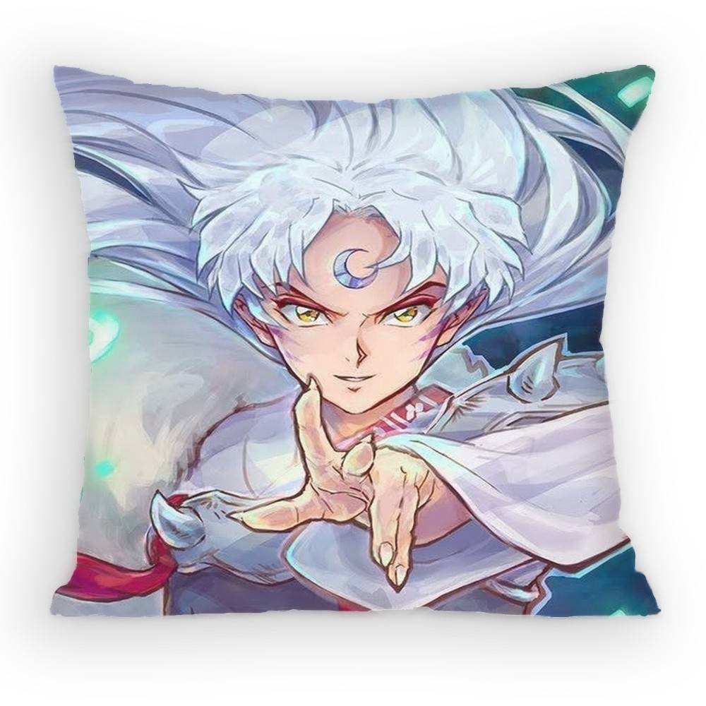Anime Sesshoumaru Pillow Case Sofa Living Room Bedroom Headboard Backrest Cushion Square Cushion Nap Time