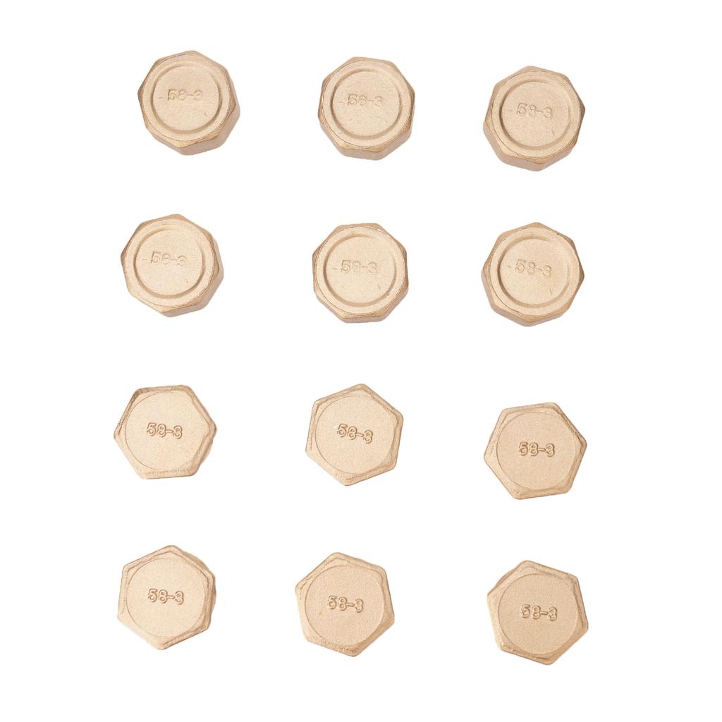 Upgraded Threaded Pipe Stoppers Blanking Plug Threaded Pipe Closures Sealing Solution 12pcs/set for Water Connections
