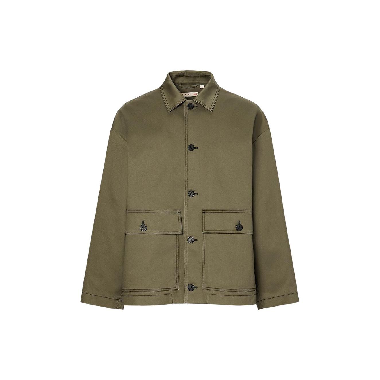 Uniqlo x MARNI Oversized Utility Jacket (Asia Sizing) Olive Unisex Streetwear 449587-57 S