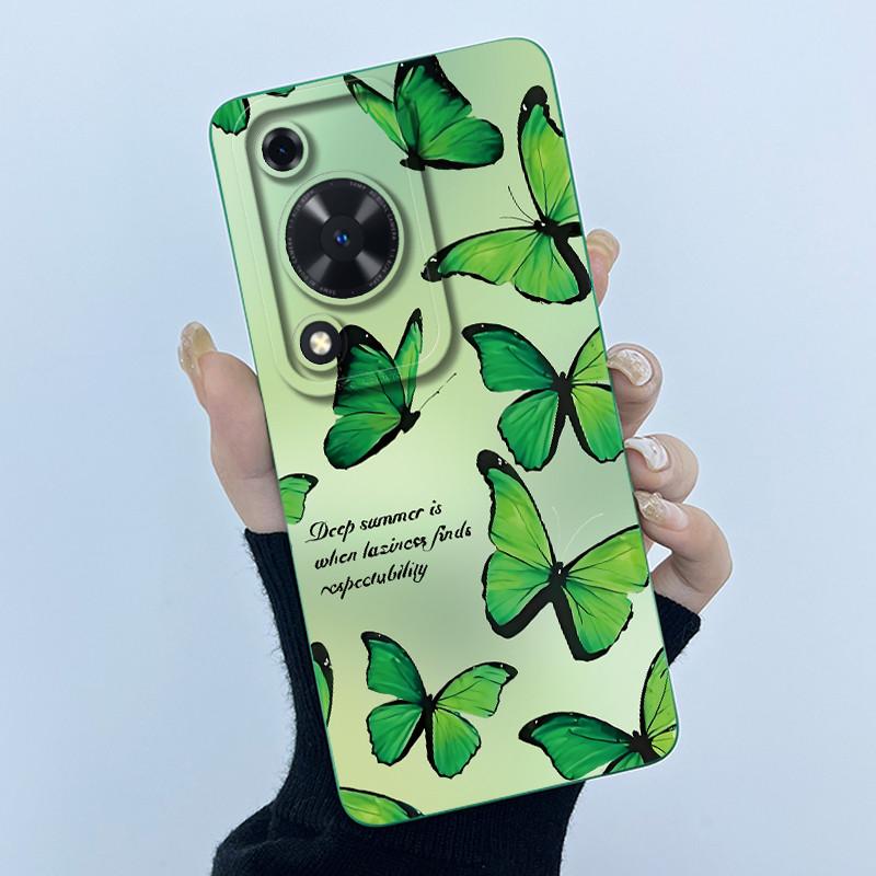 For Huawei Nova Y72 Phone Case Fashion Simplicity Flower Matte Silicone Shell For Huawei Nova Y72S Y63 Y 72 Back Cover Housing