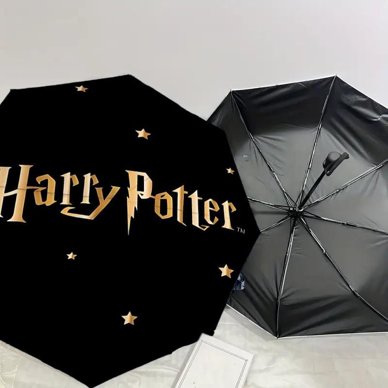 1 szt. Parasol Harry Potter - 8 żeber wzmocnionych, Automatyczne otwieranie, Lekki i trwały, Uroczy modny dodatek na zewnątrz, D2671