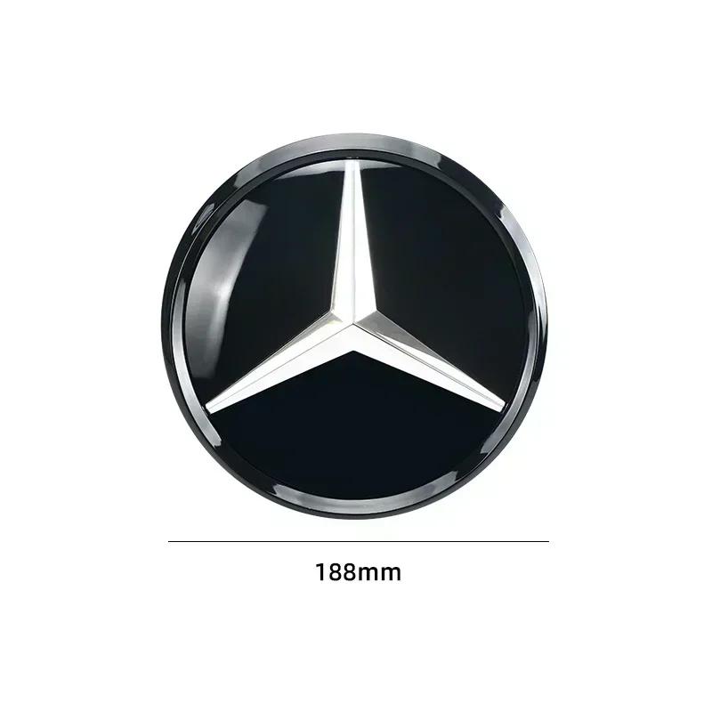 3D 188mm Front Grille Star Logo Emblem Badge For Mercedes-Benz C Class 2014-2018 GLC Car Emblems NFL3