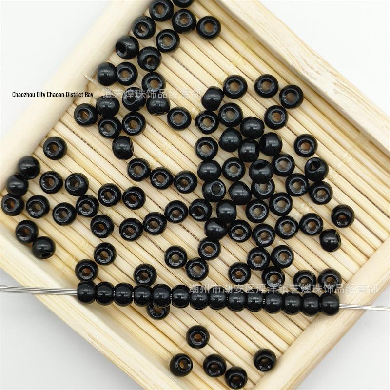 4mm Handmade Transparent Glass Beads for DIY Jewelry - Bracelet & Necklace Accessories
