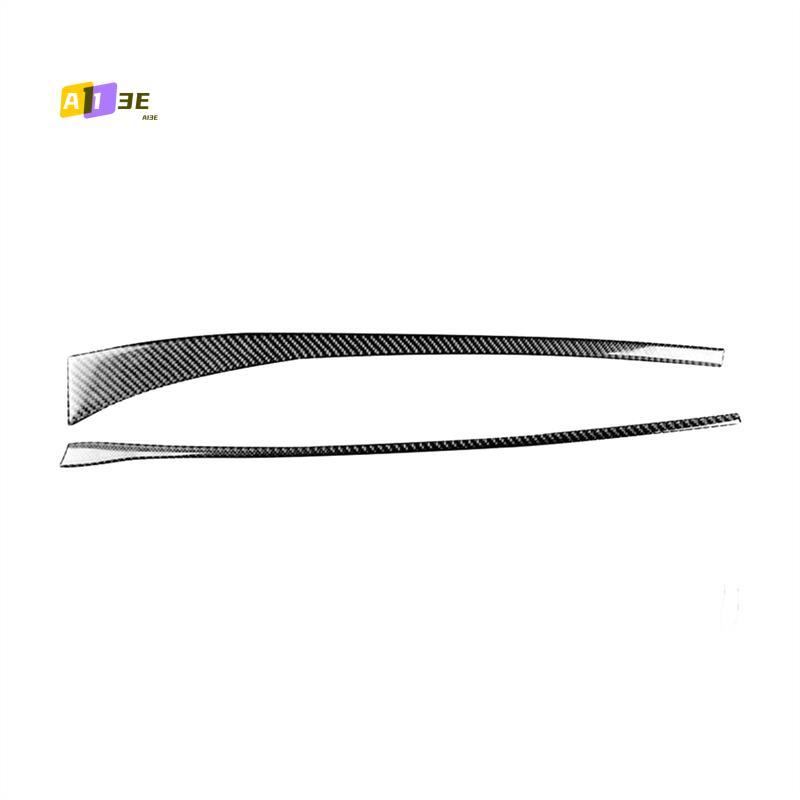 A03E-2Pcs Carbon Fiber Passenger Dashboard Cover Trim For Honda Civic 8Th 2006-2011 Carbon Fiber Color