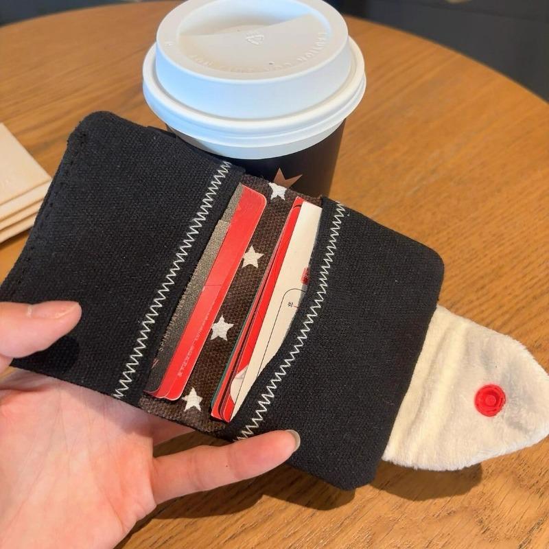2026 Japanese Cute Rice Ball Card Holder Coin Purse Money Card Fashion Canvas Portable Small Bags Storage ID Bag for Women Gifts