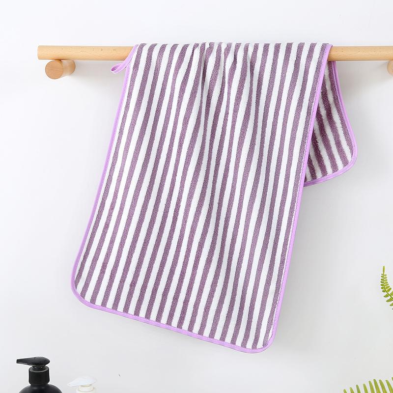 Warp-knitted High-density Stripe Thickened Soft Absorbent Towel