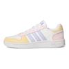adidas Neo Hoops 2.0 Leather Patchwork Low-Top Retro Basketball Shoes Women Sneaker White Yellow Pink GY5903
