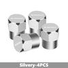 CFP5 For Skoda 4Pcs 3D Metal Tire Valve Caps Car Tyre Air Stems Cover Kamiq MK3 Roomster Rapid Kodiaq Karoq Fabia Enyaq