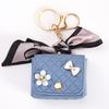 1 PC Cute Key Bag Owl Coin Purse Mini School Bag Car Key Chain Pendant Lady Wallet PU Leather Coin Purses Coin Purse Keychain