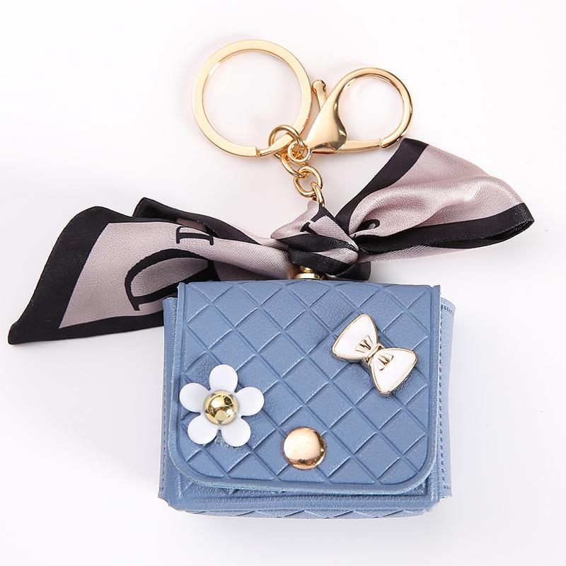 1 PC Cute Key Bag Owl Coin Purse Mini School Bag Car Key Chain Pendant Lady Wallet PU Leather Coin Purses Coin Purse Keychain