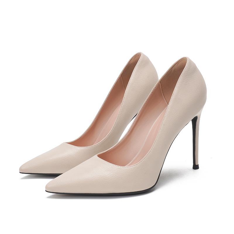 Pointed high heels women's soft leather professional work shoes new women's shoes