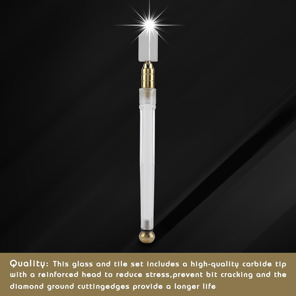 Supercutter Metal Handle Straight Hd Glass Cutter for Cutting Glass Tiles Mirror RT-208A