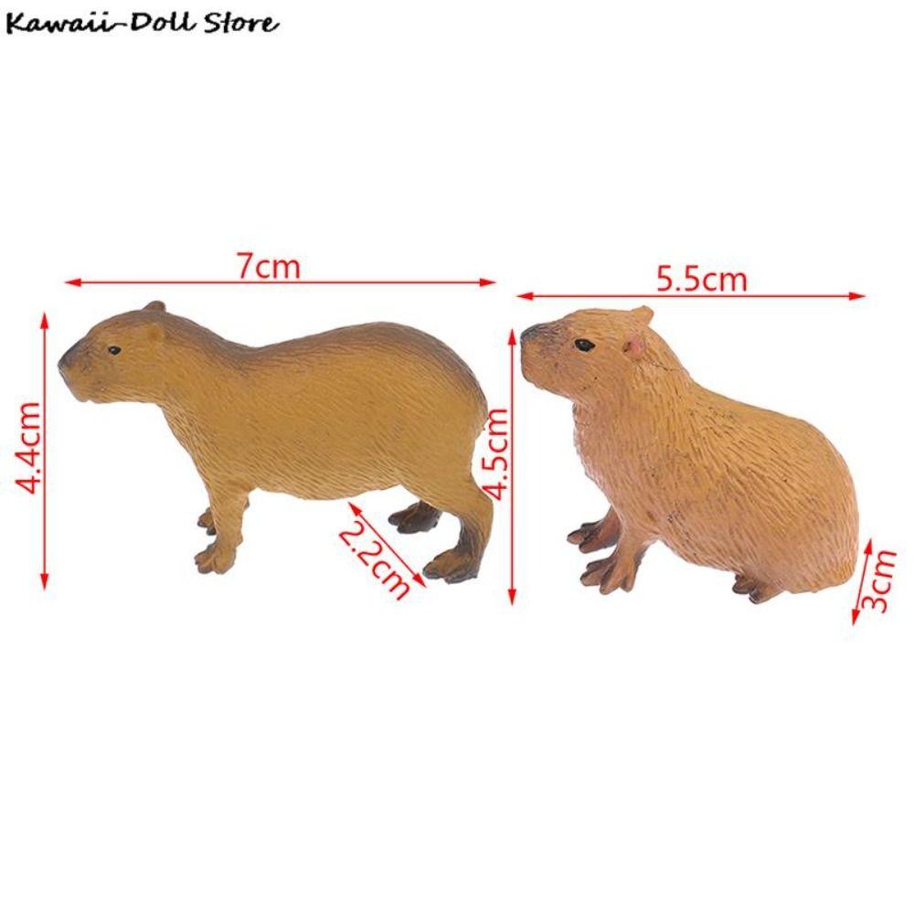 Capybara Action Figure Water Dolphin Action Figure Capybara Model Toys Mini Wild Animal Model