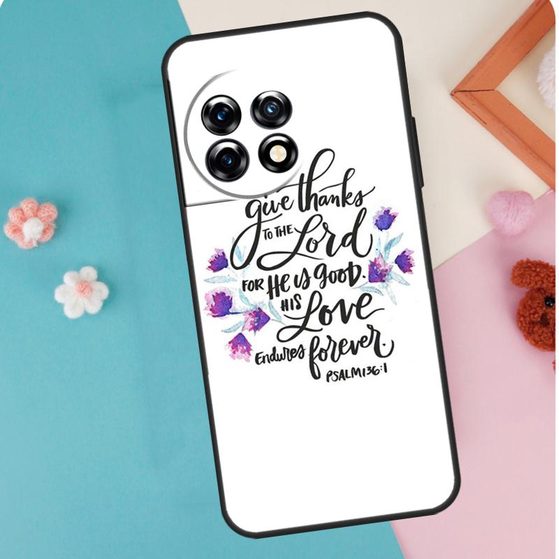 Jesus God Bible Quotes Case For OnePlus 13T 10T 8T 10R 12R 13R 15R 11 12 13 15 Nord CE 5 2 3 4 Lite N20 N30 Cover