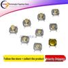 5.2x5.2x1.5mm Waterproof Dustproof Copper Head Metal Micro Switch with Light Touch, SMD, Four Pins (4x4x1.7mm)