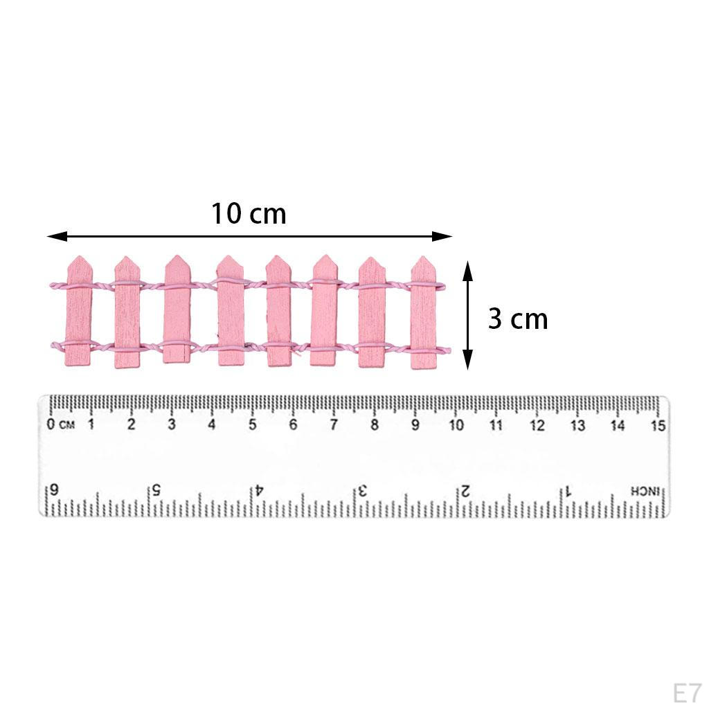 Garden Fence Decoration Crafts Miniature Dollhouse Decor Accessories Micro Scene Model Picket