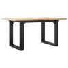 Coffee Table O Frame 80x50x40 cm Solid Pine Wood and Steel